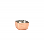 GENWARE COPPER PLATED SQUARE HAMMERED RAMEKIN 71ML/2.5OZ