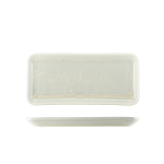 TERRA PORCELAIN PEARL NARROW RECTANGULAR PLATTER 27 X 12.5CM