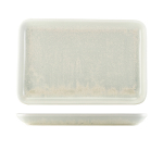 TERRA PORCELAIN PEARL RECTAN GULAR PLATTER 30 X 20CM
