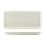 TERRA PORCELAIN PEARL NARROW RECTANGULAR PLATTER 36 X 16.5CM