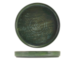 TERRA PORCELAIN AQUA GREEN  PRESENTATION PLATE 26CM