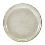 GENWARE TERRA PORCELAIN GREY COUPE PLATE 7.5"