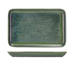 TERRA PORCELAIN AQUA GREEN  RECTANGULAR PLATTER 30 X 20CM