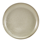 GENWARE TERRA PORCELAIN GREY COUPE PLATE 9.4"