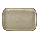 GENWARE TERRA PORCELAIN GREY RECTANGULAR PLATE 13.6X9.3"