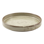 GENWARE TERRA PORCELAIN GREY PRESENTATION PLATE 7"