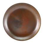 GENWARE TERRA PORCELAIN RUSTIC COPPER COUPE PLATE 7.5"