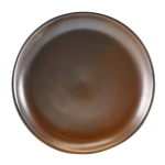GENWARE TERRA PORCELAIN RUSTIC COPPER COUPE PLATE 9.4"