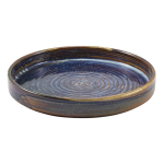 GENWARE TERRA PORCELAIN AQUA BLUE PRESENTATION PLATE 7"