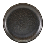 GENWARE TERRA PORCELAIN BLACK COUPE PLATE 9.4"
