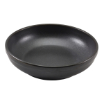 GENWARE TERRA PORCELAIN BLACK COUPE BOWL 45.8OZ