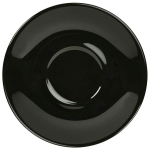 GENWARE PORCELAIN BLACK SAUCER 6.3"