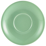 GENWARE PORCELAIN GREEN SAUCER 6.3"