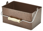GENWARE GALVANISED STEEL ANTIQUE COPPER TABLE CADDY 9.6X6.1"