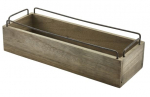 GENWARE INDUSTRIAL WOODEN CRATE 13.4X4.7"
