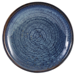 GENWARE TERRA PORCELAIN AQUA BLUE COUPE PLATE 8.3"
