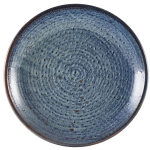 GENWARE TERRA PORCELAIN AQUA BLUE COUPE PLATE 11"
