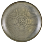 GENWARE TERRA PORCELAIN MATT GREY COUPE PLATE 11"