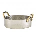 GENWARE HAMMERED STAINLESS STEEL MINI CASSEROLE DISH 14OZ