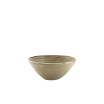 GENWARE TERRA PORCELAIN SMOKE GREY COUPE BOWL 6.5"