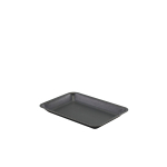 GENWARE BLACK VINTAGE STEEL TRAY 7.9X5.5"