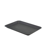 GENWARE BLACK VINTAGE STEEL TRAY 12.4X8.5"