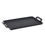 GENWARE CAST IRON RECT PLATTER 25 X 15.5CM