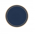 OXFORD ROUND COASTER BLUE 102MM DIAMETER X 10 MELAMINE