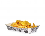 RETRO NEWSPRINT FISH & CHIP TRAY  300/335X95/125X60
