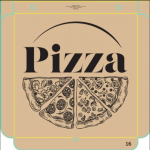 10" BROWN CORRUGATED PIZZA BOX X75