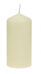 IVORY PILLAR CANDLE 58X120MM PACK OF 12    33HRS