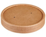 KRAFT LID FOR 6OZ KRAFT PORTION POT X500 90X90X16MM