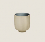 PLAYGROUND NARA GREY MUG W/O HANDLE RELIEF 0.3L 8CM X6