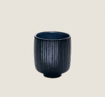 PLAYGROUND NARA BLACK MUG W/O HANDLE RELIEF 0.3L 10.7OZ X6