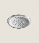PLAYGROUND S/ STEEL PLATE FLAT ROUND HAMMERED 16CM X6