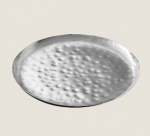 PLAYGROUND S/ STEEL PLATE FLAT ROUND HAMMERED 26CM X6