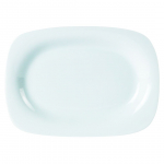 DPS PORCELITE STANDARD RECTANGULAR RIMMED PLATE 9.5X7"
