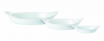 DPS PORCELITE OVAL EARED DISH 6.5" 15419