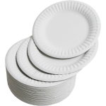 6" WHITE PAPER PLATE