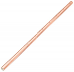 PAPER BIODEGRADABLE SOLID COPPER STRAW  8" 6MM(BORE)