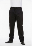 CHEFS BAGGIES TROUSERS BLACK XXLARGE  REGULAR 46"-48"
