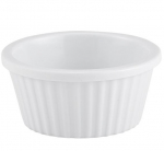 MELAMINE WHITE FLUTED RAMEKIN 1oz