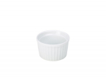 GENWARE WHITE PORCELAIN STACKING FLUTED RAMEKIN 7OZ