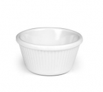 MELAMINE WHITE FLUTED RAMEKIN 4OZ