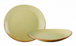 RUSTICO BISTRO OVAL PLATES 21X19CM/8.25X7.25" X12 C01315