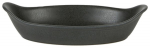 RUSTICO CARBON OVAL EARED DISH 22CM/9.25"  X12  C31201