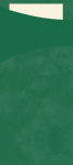 DUNI SACCHETTO DARK GREEN/CREAM NAPKIN 190x85mm