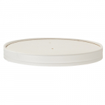 SAVORI WHITE HOT POT LID FOR 26OZ Container