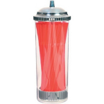 ACRYLIC STRAW DISPENSER 10"