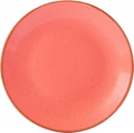 DPS PORCELITE SEASONS CORAL COUPE PLATE 11"